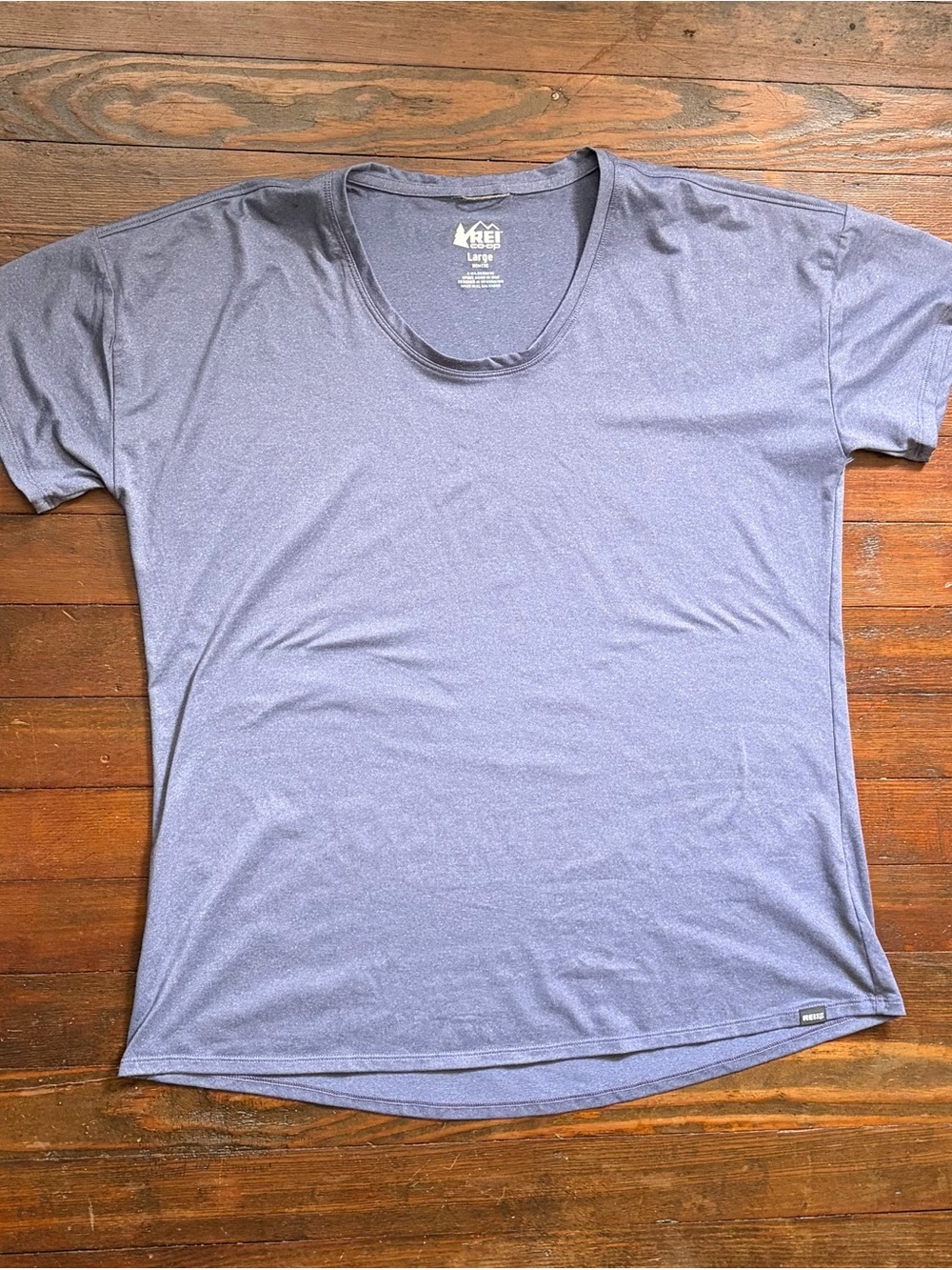 REI Co-op Women’s Purple Performance Athletic Tee Shirt Size Large